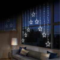 The Spirit Of Christmas Led Star Curtain Light Хладна бяла 