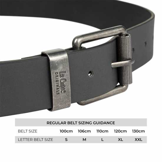 Lee Cooper Мъжки Колан Belt Mens Черно Колани