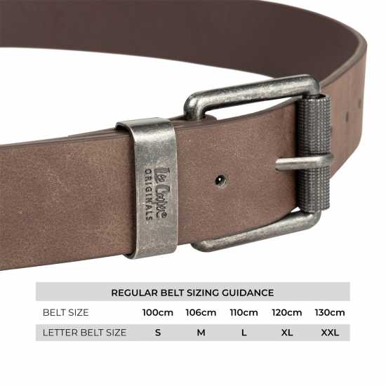 Lee Cooper Мъжки Колан Belt Mens Кафяво Колани