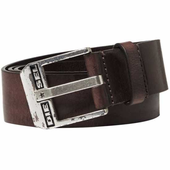 Diesel Кожен Колан Bluestar Leather Belt Кафяво Fathers Day