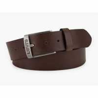 Levis Кожен Колан Duncan Leather Belt Тъмно кафяво 