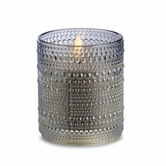 Biba Led Candle Smokey Grey 