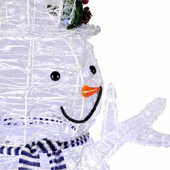 The Spirit Of Christmas 3D Lit Acrylic Snowman  