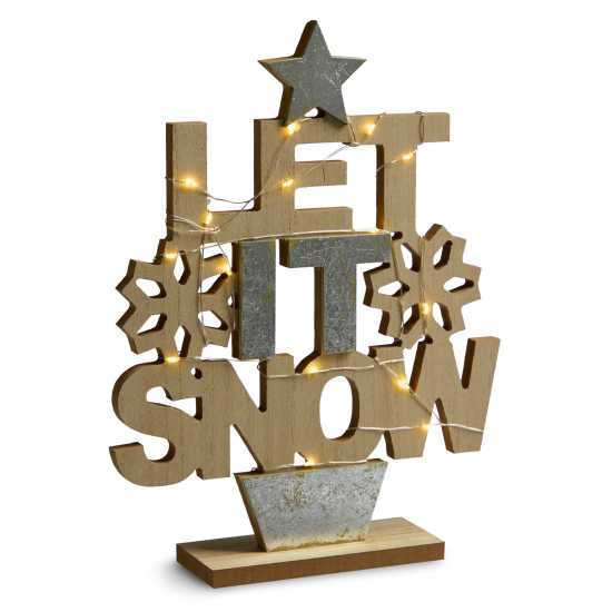 The Spirit Of Christmas Let It Snow Led Sign  