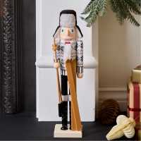 The Spirit Of Christmas 38Cm Ski Nutcracker Decoration  