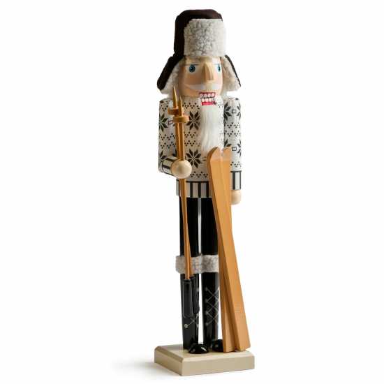 The Spirit Of Christmas 38Cm Ski Nutcracker Decoration  