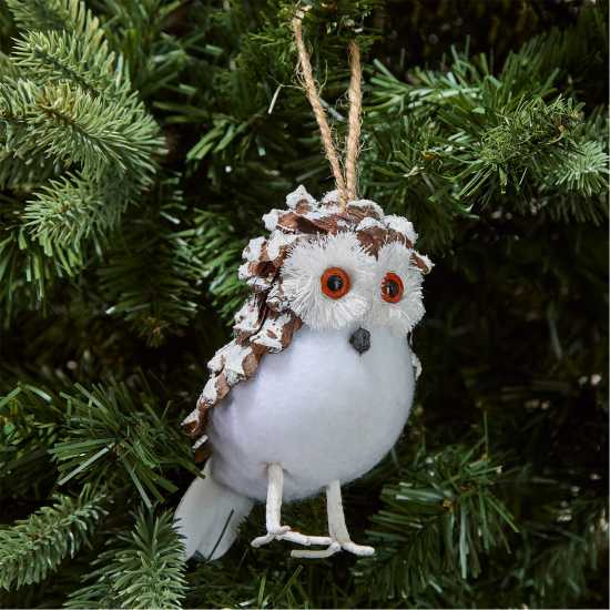 The Spirit Of Christmas Pack Of 3 Owl Hanging Decorations  