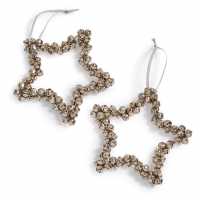 The Spirit Of Christmas Pack Of 2 Star Hanging Decorations  