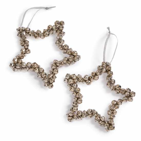 The Spirit Of Christmas Pack Of 2 Star Hanging Decorations  