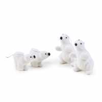 The Spirit Of Christmas Pack Of 4 Polar Bear Hanging Decorations  