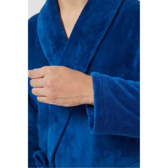 Howick Fleece Dressing Gown Синьо 