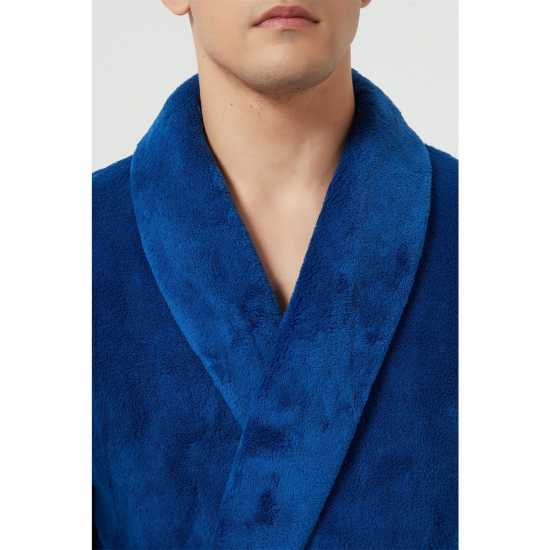 Howick Fleece Dressing Gown Синьо 