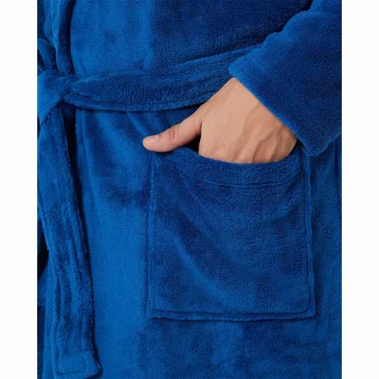 Howick Fleece Dressing Gown Синьо 