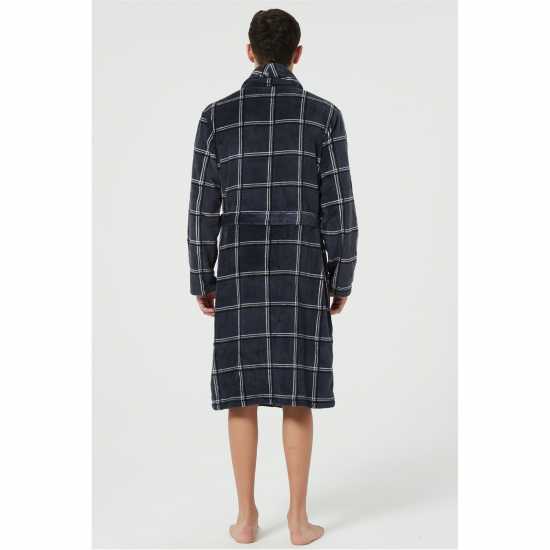 Howick Check Fleece Dressing Gown  