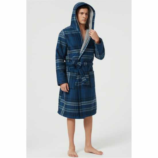 Howick Premium Bonded Check Dressing Gown  