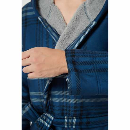 Howick Premium Bonded Check Dressing Gown  