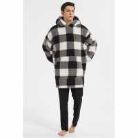 Howick Check Borg Snuggle Hoodie  