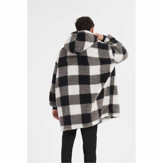 Howick Check Borg Snuggle Hoodie  