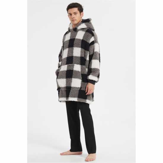 Howick Check Borg Snuggle Hoodie  