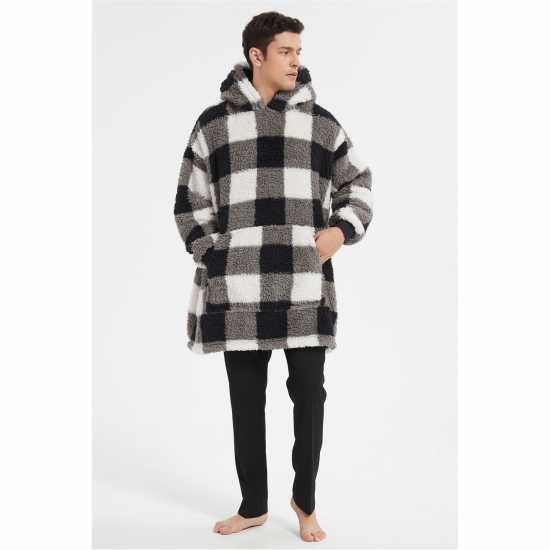 Howick Check Borg Snuggle Hoodie  