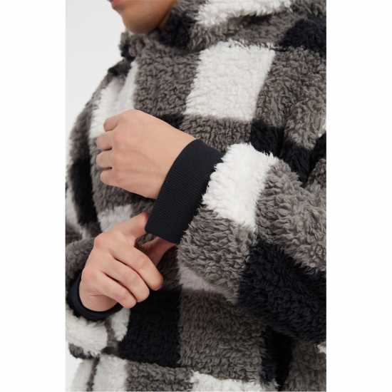 Howick Check Borg Snuggle Hoodie  