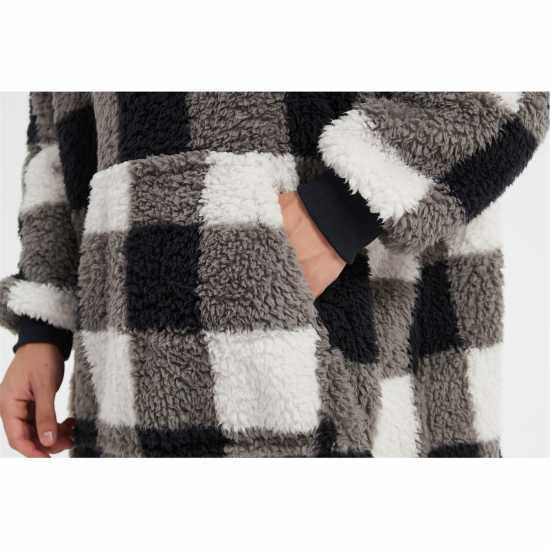 Howick Check Borg Snuggle Hoodie  