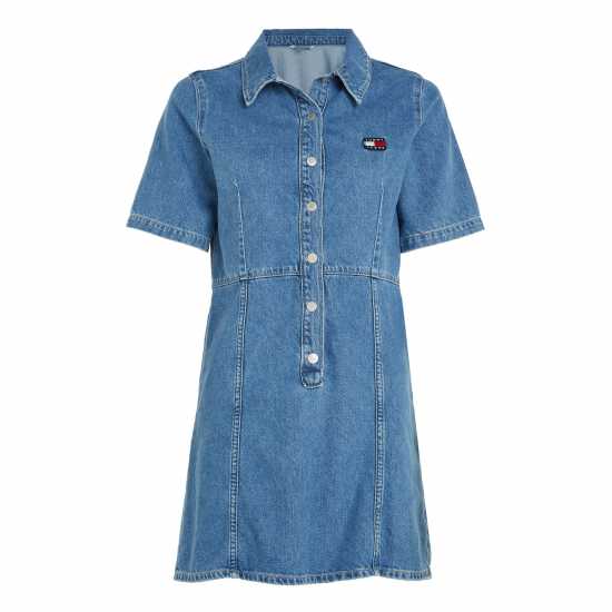 Tommy Jeans Slim Short Sleeve Denim Dress  Dresses Under 60