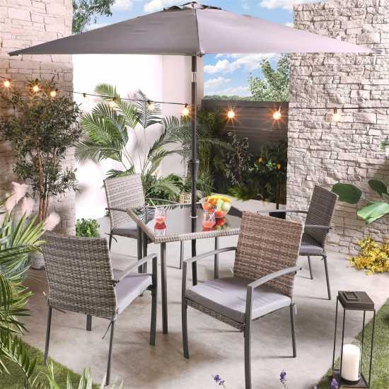 Studio Tuscany 6 Piece Rattan Patio Set  Помпи и аксесоари