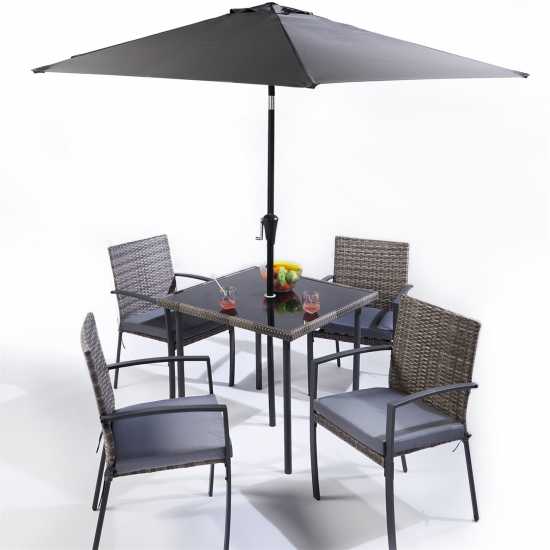 Studio Tuscany 6 Piece Rattan Patio Set  Помпи и аксесоари