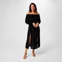 Biba Bardot Maxi Dress Черно Dresses Under 60