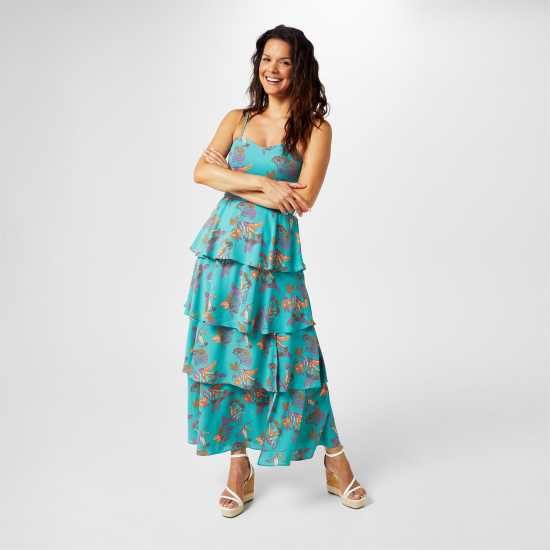 Biba Tiered Maxi Dress  