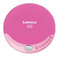 Сд Плейър За Деца Lenco Lenco Cd Player With Earphones Pink  