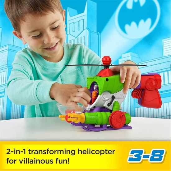 Fisher Price Dc Super Friends The Joker Robo Copter Playset  