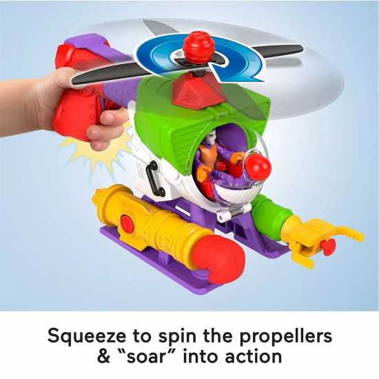 Fisher Price Dc Super Friends The Joker Robo Copter Playset  