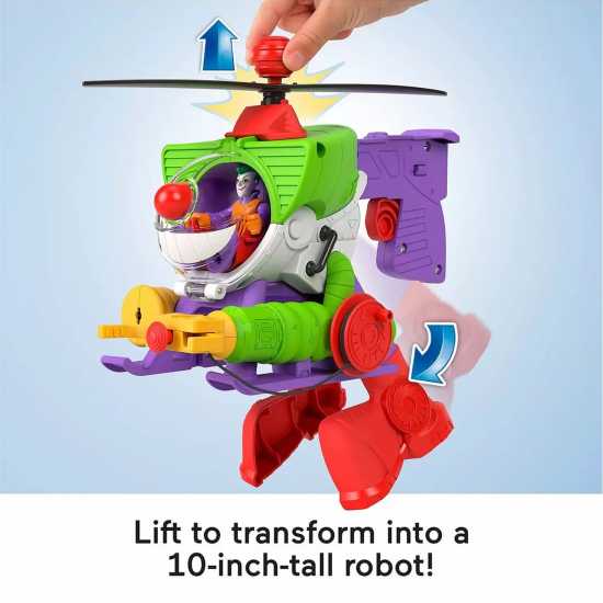 Fisher Price Dc Super Friends The Joker Robo Copter Playset  