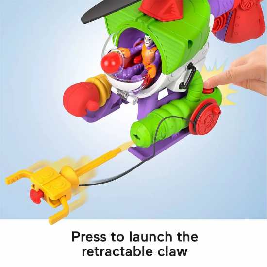 Fisher Price Dc Super Friends The Joker Robo Copter Playset  