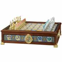 Harry Potter Quidditch Chess Set Silver And Gold Plated  