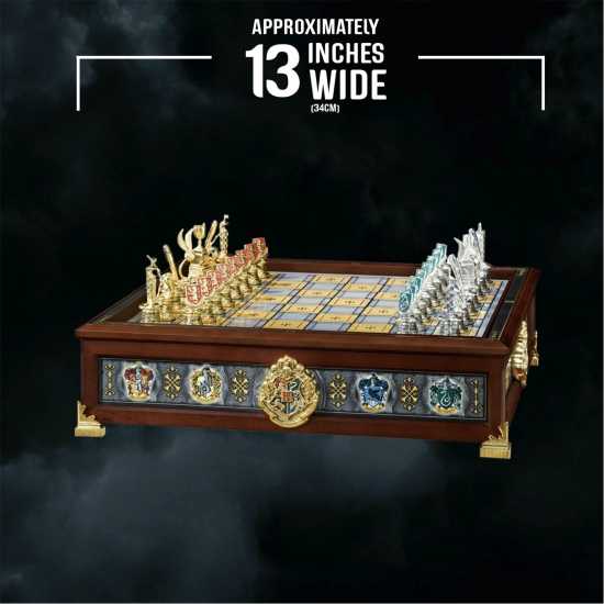 Harry Potter Quidditch Chess Set Silver And Gold Plated  