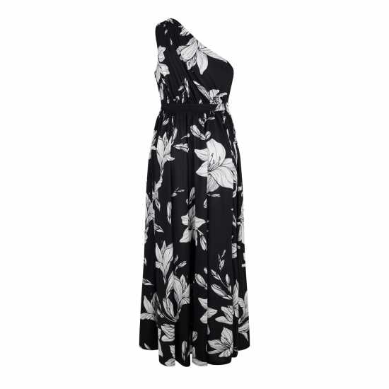 Biba One Shoulder Maxi Dress Лили Принт 