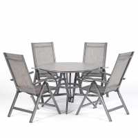 Adrano 4 Seat Polywood Aluminium Dining Collection  Лагерни маси и столове