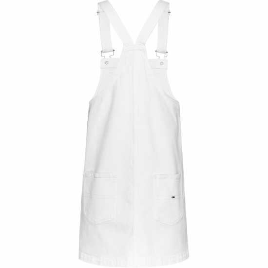 Tommy Jeans Tj Pinafore Drs Ld43 Деним Бял Dresses Under 60