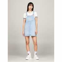 Tommy Jeans Tj Pinafore Drs Ld43 Деним светло Dresses Under 60