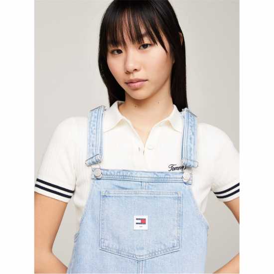 Tommy Jeans Tj Pinafore Drs Ld43 Деним светло Dresses Under 60