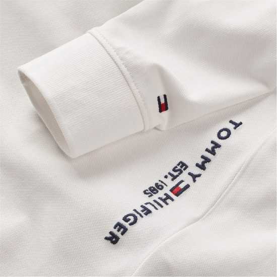 Tommy Hilfiger Блуза С Яка Essential Long Sleeve Polo Shirt Бял YBR 