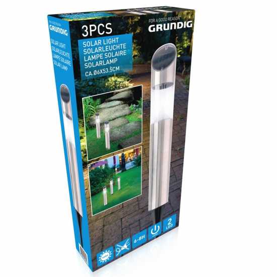 Grundig Solar Light Post 3 Pack  Градина