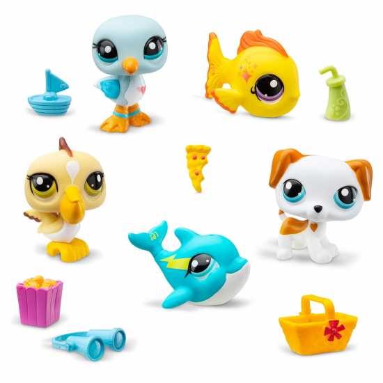 Littlest Pet Shop Cdt Lps Pet Coll 5 Pk Beach B  Подаръци и играчки