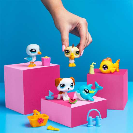 Littlest Pet Shop Cdt Lps Pet Coll 5 Pk Beach B  Подаръци и играчки