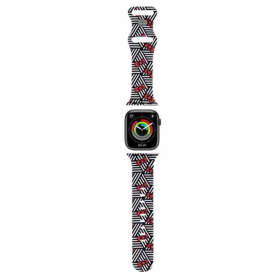 Hello Kitty Apple Watch Strap Bows & Stripes Black  Часовници