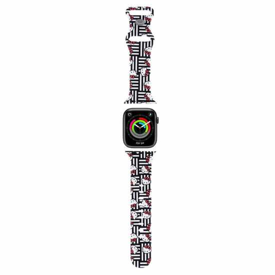 Hello Kitty Apple Watch Strap Heads & Stripes Black  Часовници