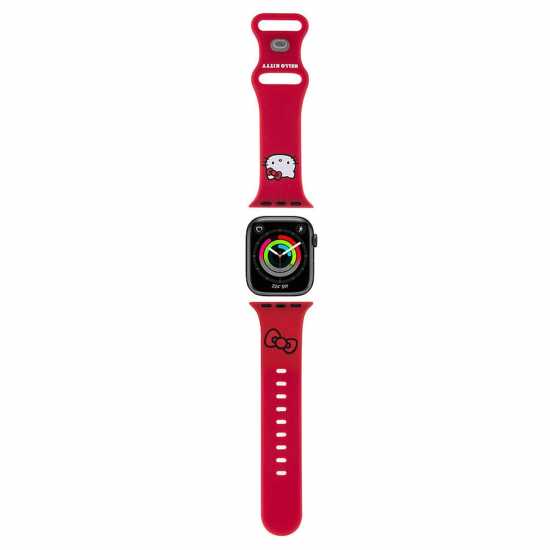 Hello Kitty Apple Watch Silicon Strap Red  Часовници